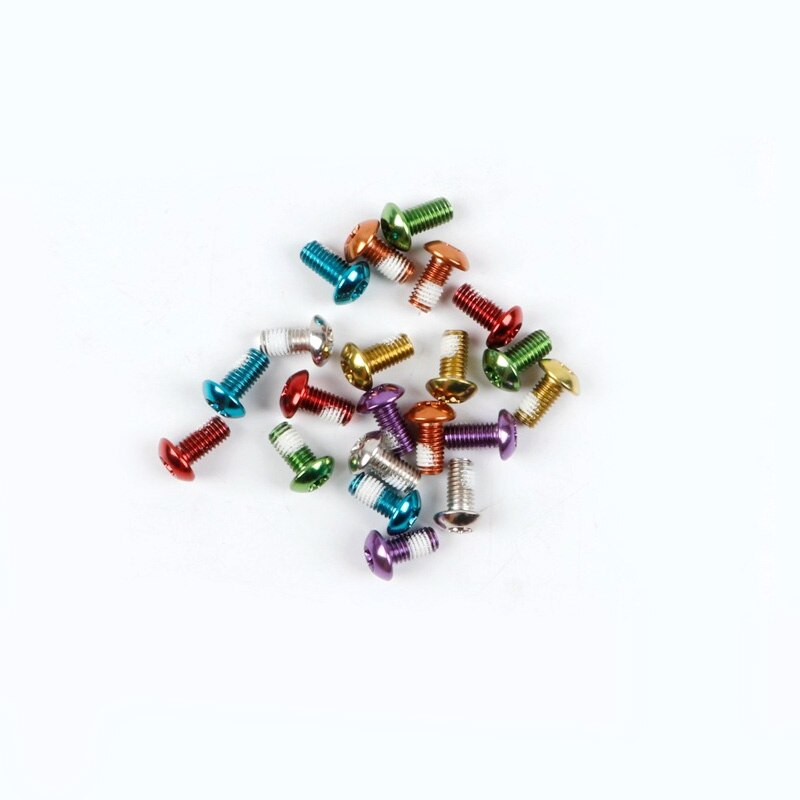 Anders 12PCS Bunte Fahrrad Disc Bremse Schrauben Legierung Bike Bremsscheibe Torx T25 M5x10mm Schrauben für Mountainbike