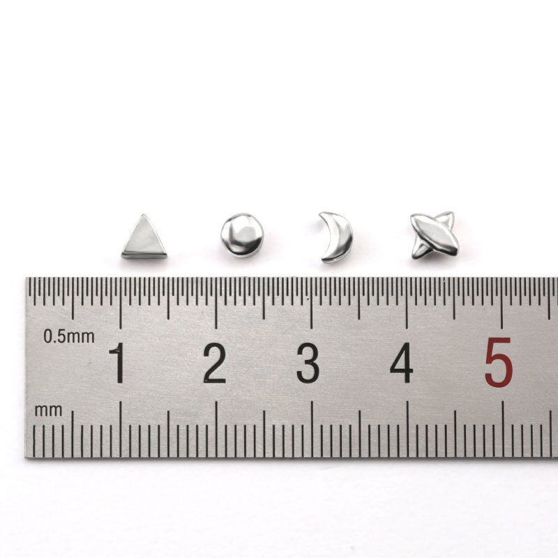 4 styles 925 sterling silver Loose Spacer Beads S925 star triangle moon round beads Bracelet Necklace Accessories diy 5pcs/lot