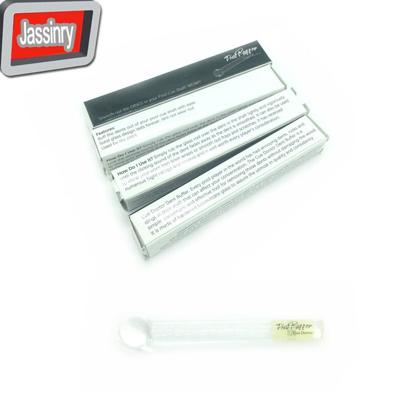 Jassinry latest transparent borosilicate glass Pool cue doctor dent buffer for shafts Billiards cue repairer tools