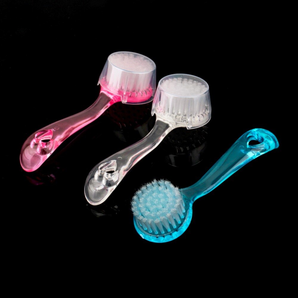 Gezichtsmake-up reinigingsborstel exfoliërende gezichtsborstel gezichtsverzorging reinigingskap zachte borstel scrub plastic niet-elektrisch