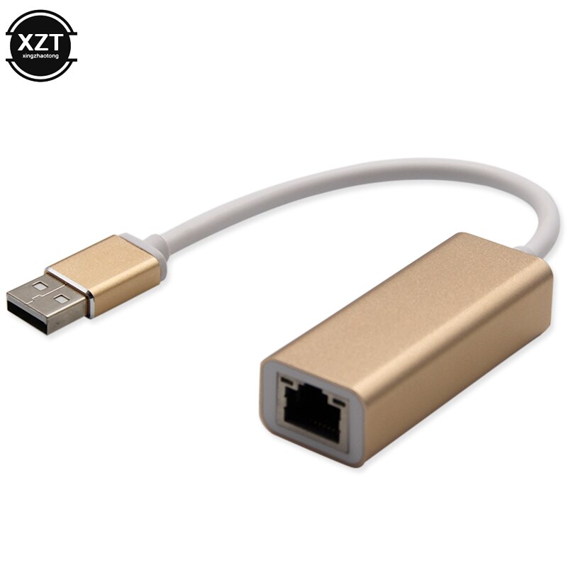 Usb Ethernet adattatore Scheda di Rete di Trasporto Del Usb Del autista Usb per RJ45 Milioni di Lan Adattatore Convertitore Cavo di Rete 100Mbps per Il Pc Mac: Oro
