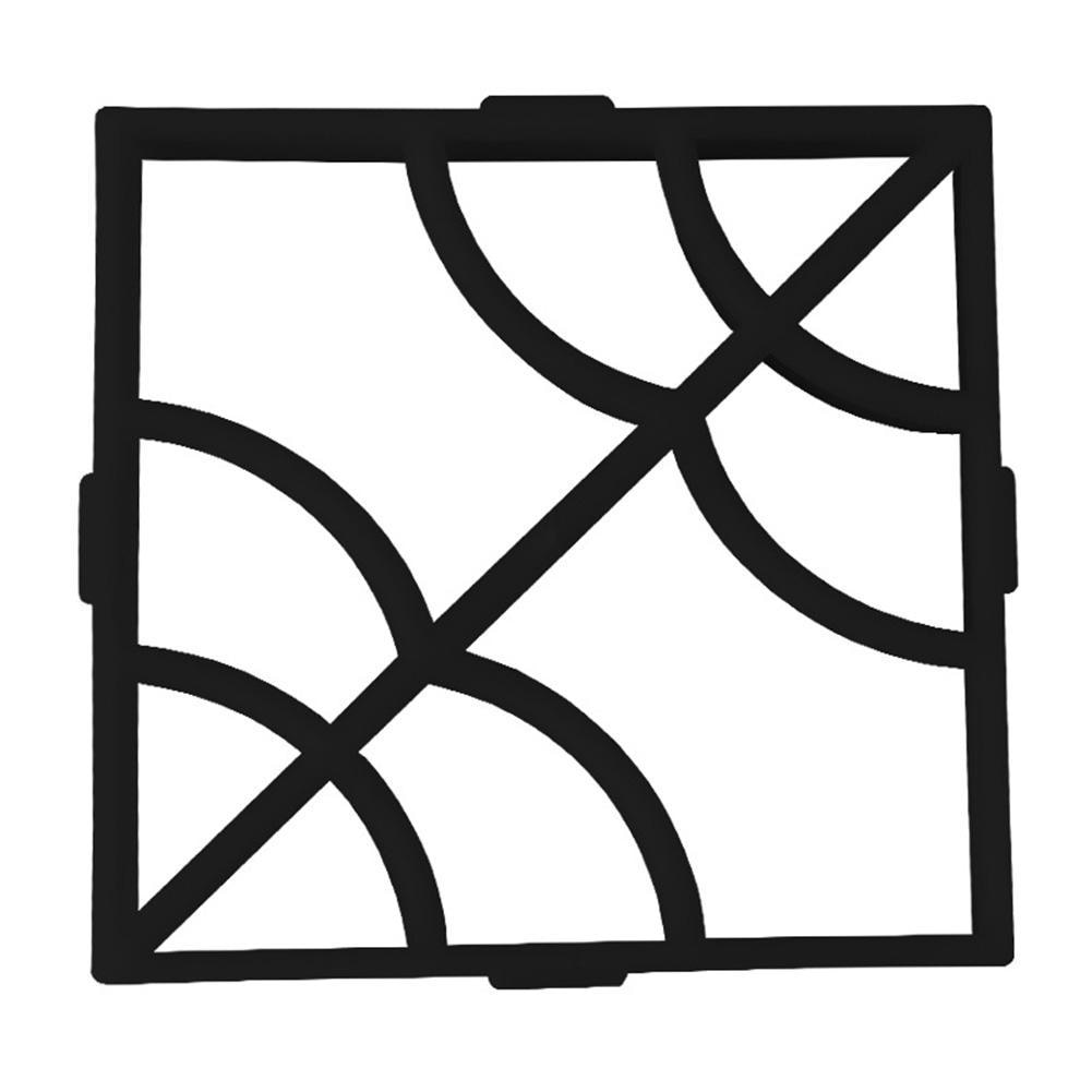 Garden Path Maker Mold DIY Paving Cement Stone Road Concrete Mould: 01 40x40cm