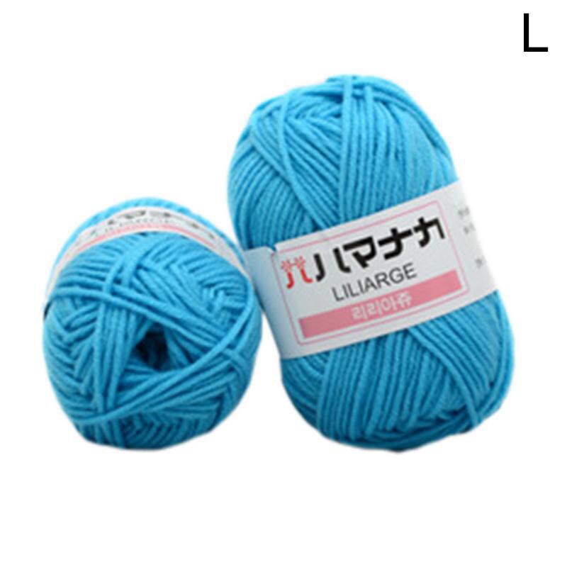 Super Soft Milk Sweet Soft Cotton Baby Knitting Wool Yarn Milk Cotton Thick Yarn for Knitting Scarf Hand Knitting Crochet Yarn: L