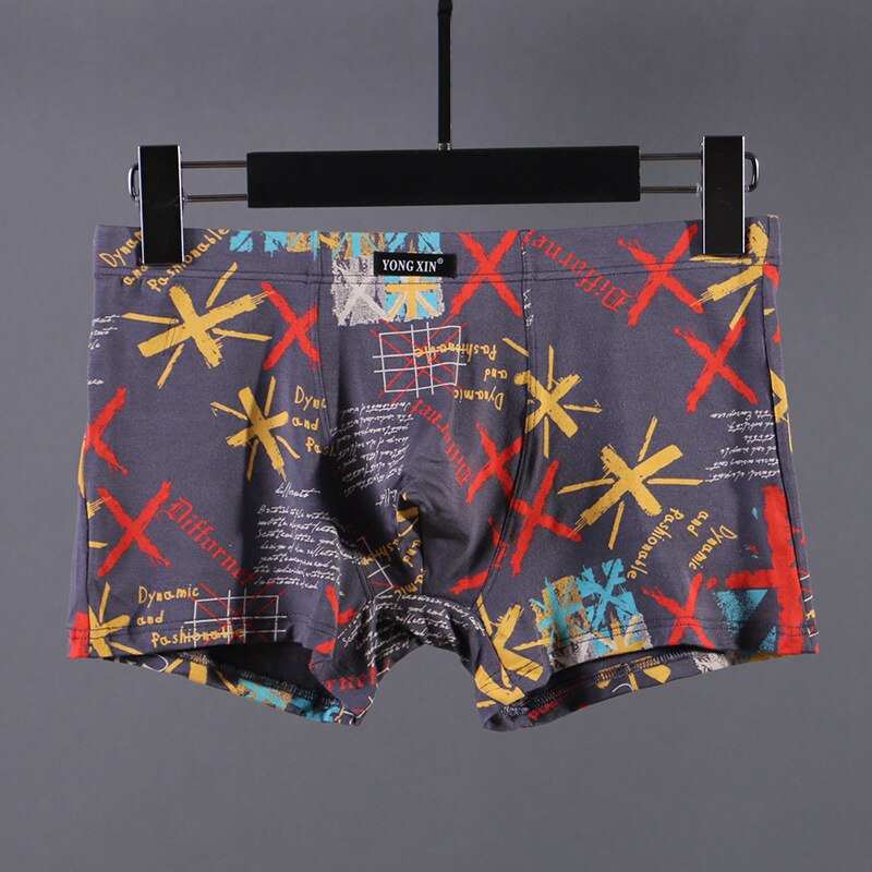 4pcs/lot Boxers For Men Breathable Underpants Comfortable Mens Panties Shorts Printing nderwear Boxer Male Cheap Batch