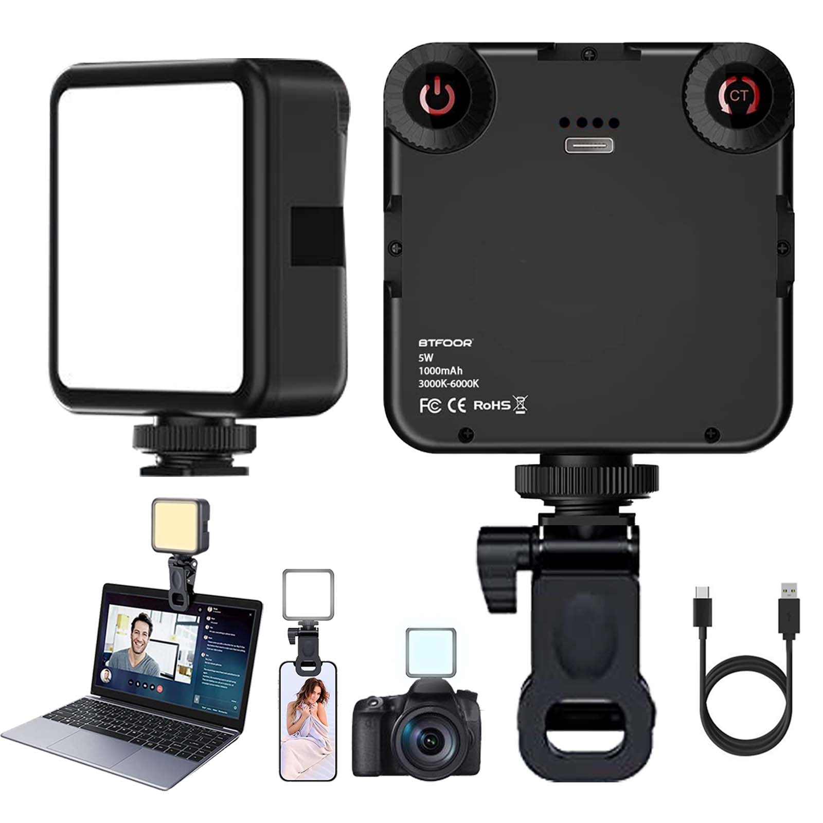 LED Clip Video Licht Tragbare Fotografie Auf-Kamera 3000K-6000K Bi-Farbe Beleuchtung Kalten Schuh für DSLR Kamera Camcorder Gopro Vlog