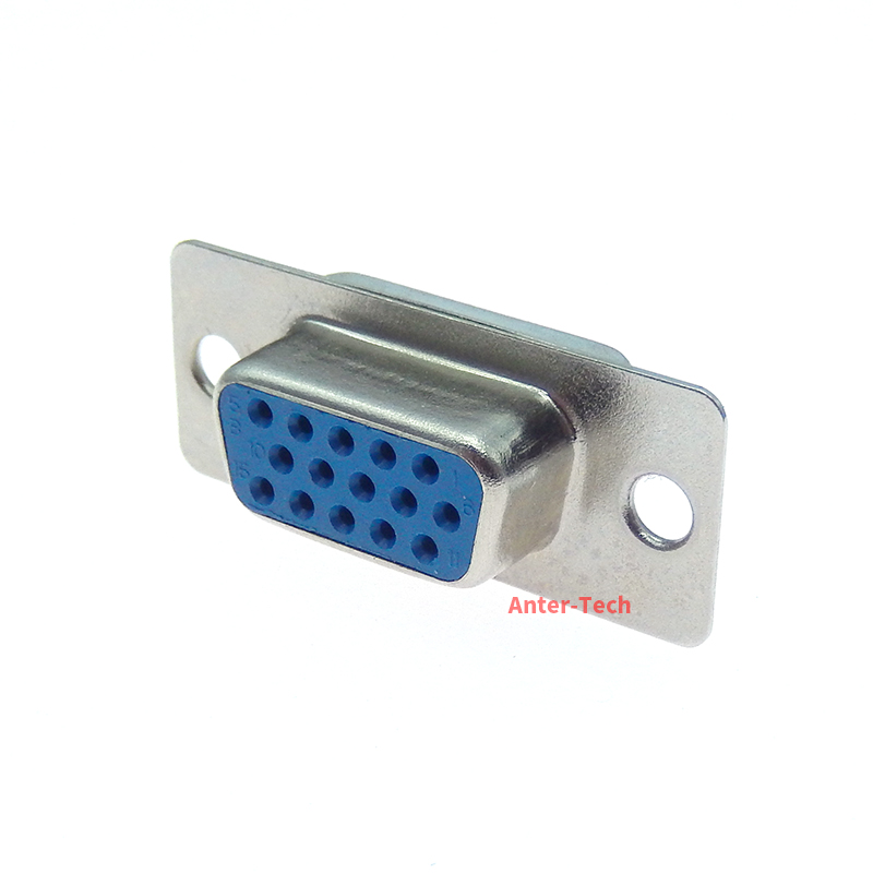 5Pcs D-SUB DB15 15 Broches Femelle Mâle VGA Prise Connecteur Adaptateur 3 NucleoSolder Type Mâle Femelle Plug Socket convertisseur: Argent