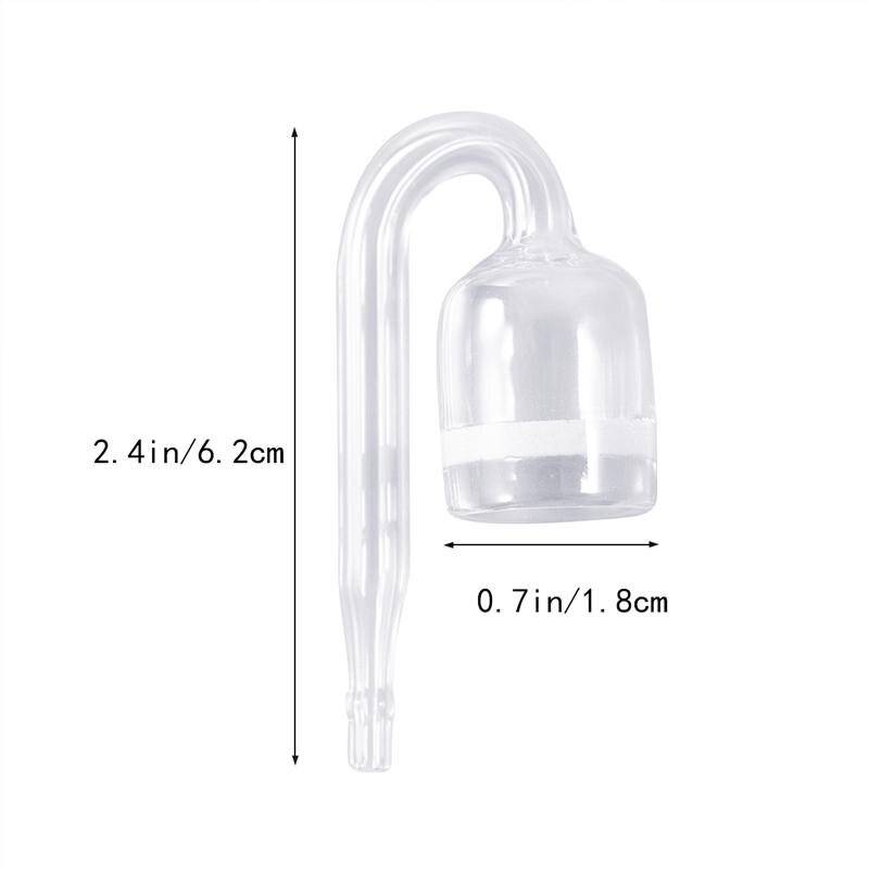 Aquarium  co2 diffuser controleer glazen buis met zuignap praktische u-vorm aansluiten voeding  co2 regelaar voor aquarium vistank