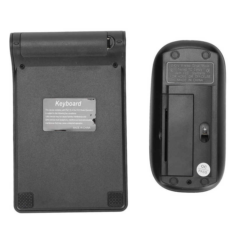 2.4GHz Wireless Keyboard Mini Digital Number Numeric Keypad 18 Key Number Pad Mouse Set For Home Office Laptop PC Notebook