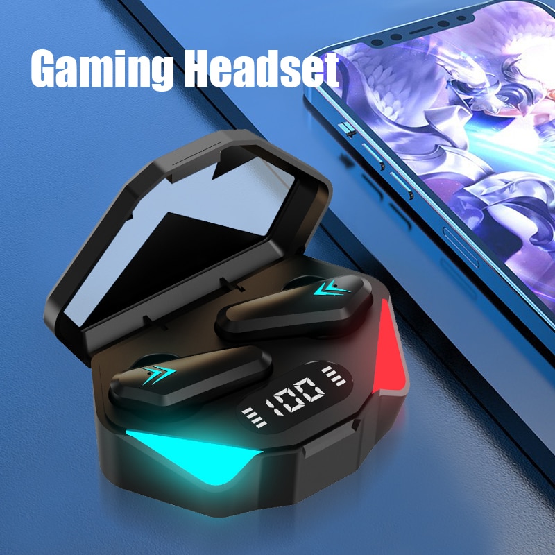 TWS Gaming Headset Bluetooth 5.0 Earphones 2022 Sport Waterproof Wireless Bluetooth Headphones HiFi Stereo Earbuds Headsets