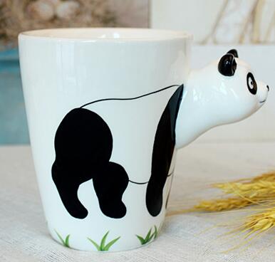 Tasse de peinture 3D d'animaux créative | Tasse en céramique tasse de café tasse de bière avec cookies 300-400ML, Copo bardak xicara amusant,: 18