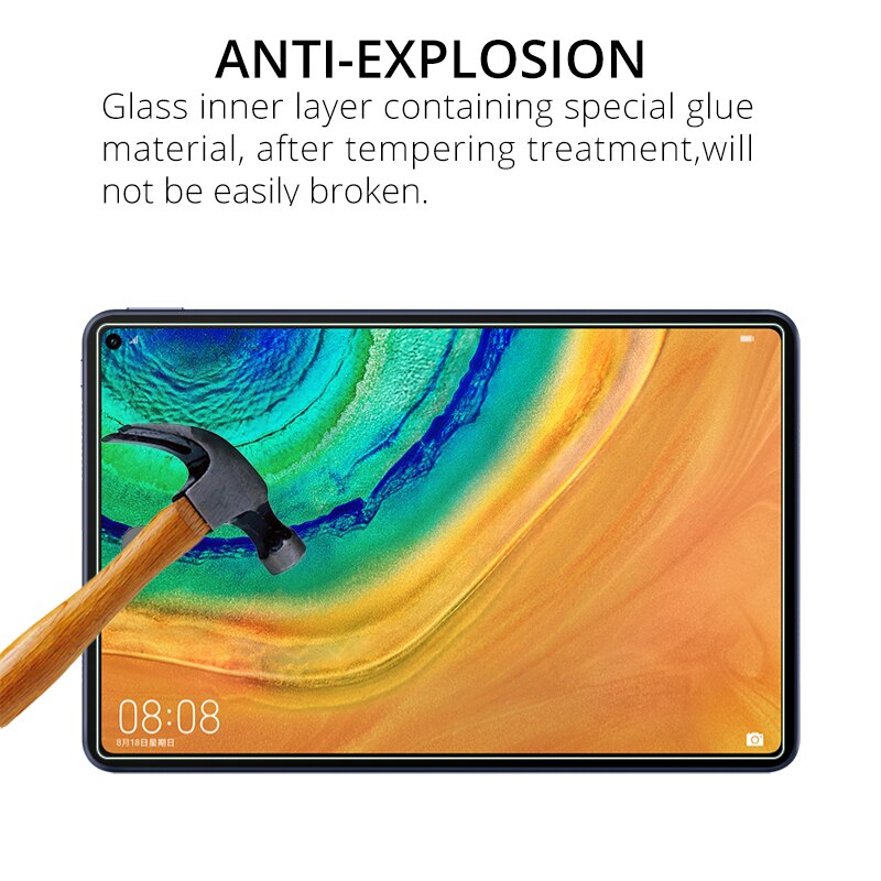 2 stks 9 H Gehard Glas Screen Protector Voor Huawei MatePad Pro 10.8 Tablet Beschermende Film Mate Pad MRX-W09 W19 AL09 AL19