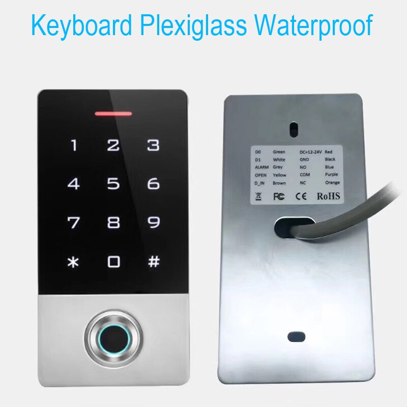 Standalone Door Lock IP68 Waterproof Fingerprint Access Control Fingerprint RFID Card Reader Door Entry Keypad 10000 user