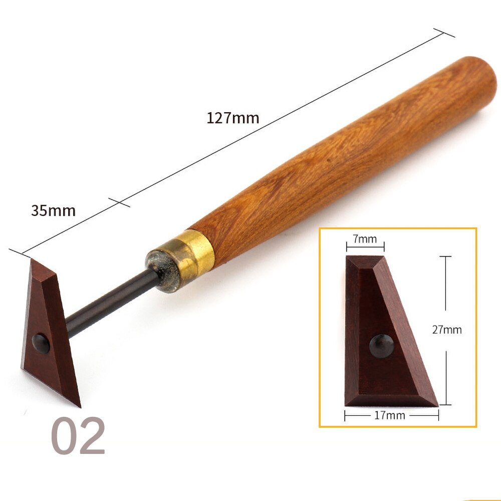 Herramientas de cerámica de caoba de , cuchillo de acero de tungsteno, escultura de arcilla con mango de madera, herramienta práctica de recorte, arte DIY: 02