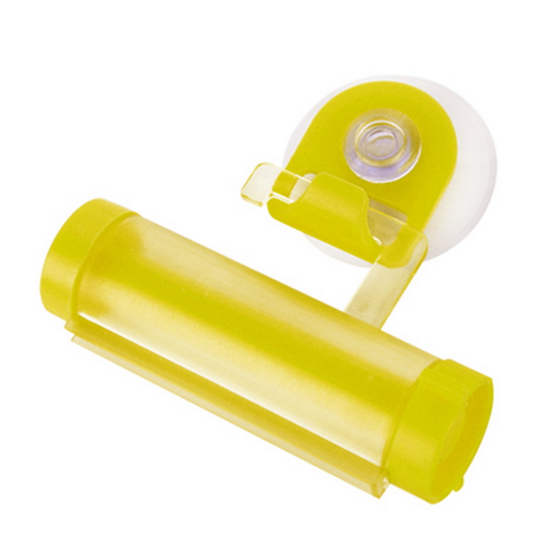 Tube Toothpaste Squeezer Roll Bathroom Gadget Rolling Plastic Multipurpose Cartoon Heart Shape Kitchen Supply: yellow