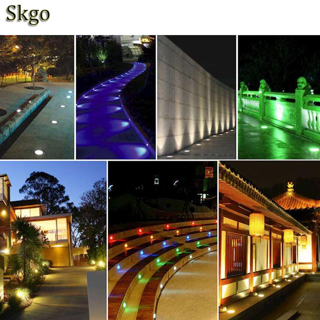 Waterproof LED Outdoor Light Garden Path Floor IP67 Underground Buried Landscape AC24V/AC240V Lamp