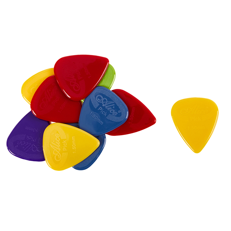 10 pièces Alice guitare médiator antidérapant noir blanc Nylon pour guitare électrique acoustique ukulélé accessoires: Violet