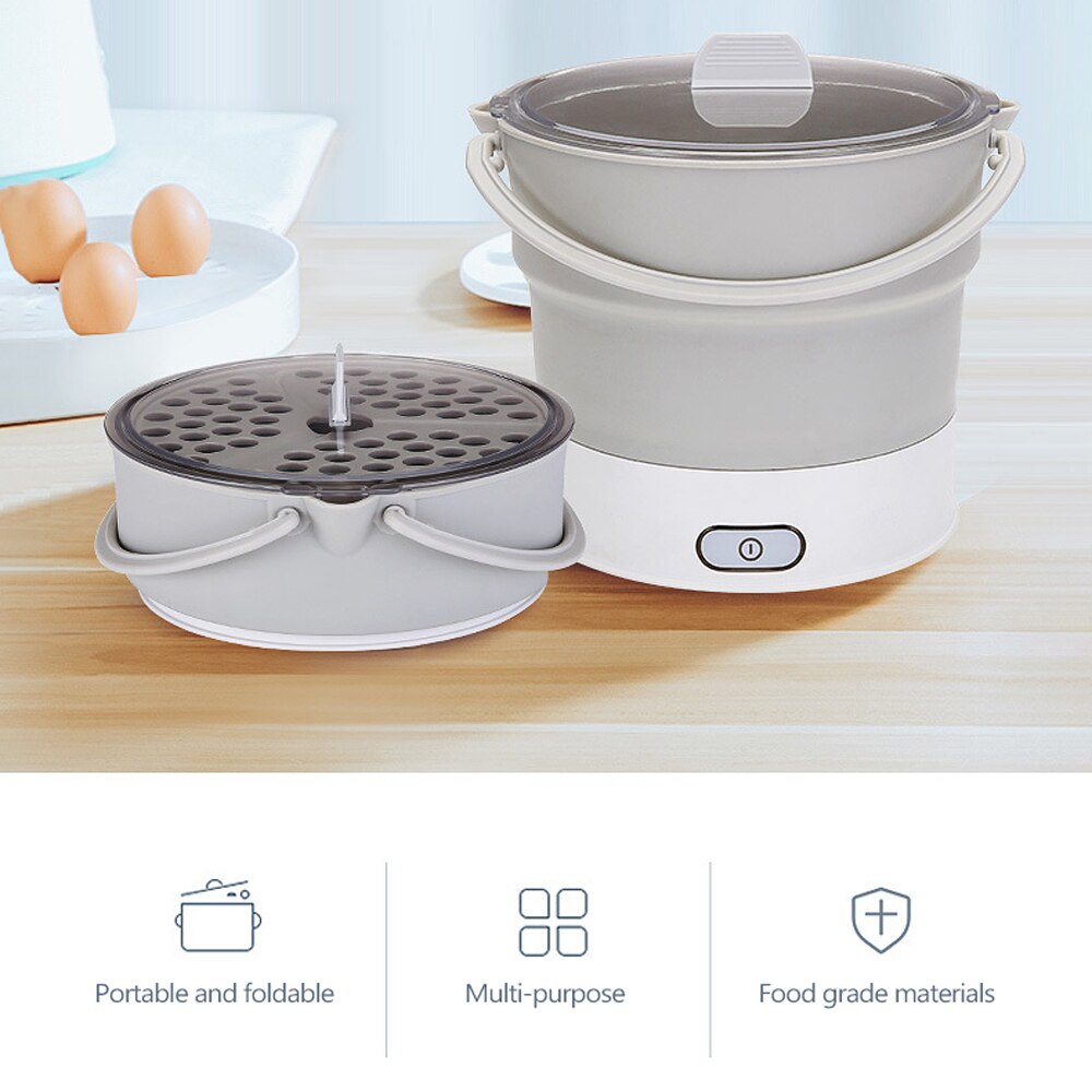 800ml bärbara vattenkokare hopfällbar resa silikon vattenkokare camping vattenkokare te vattenkokare hem mini hopfällbar spis