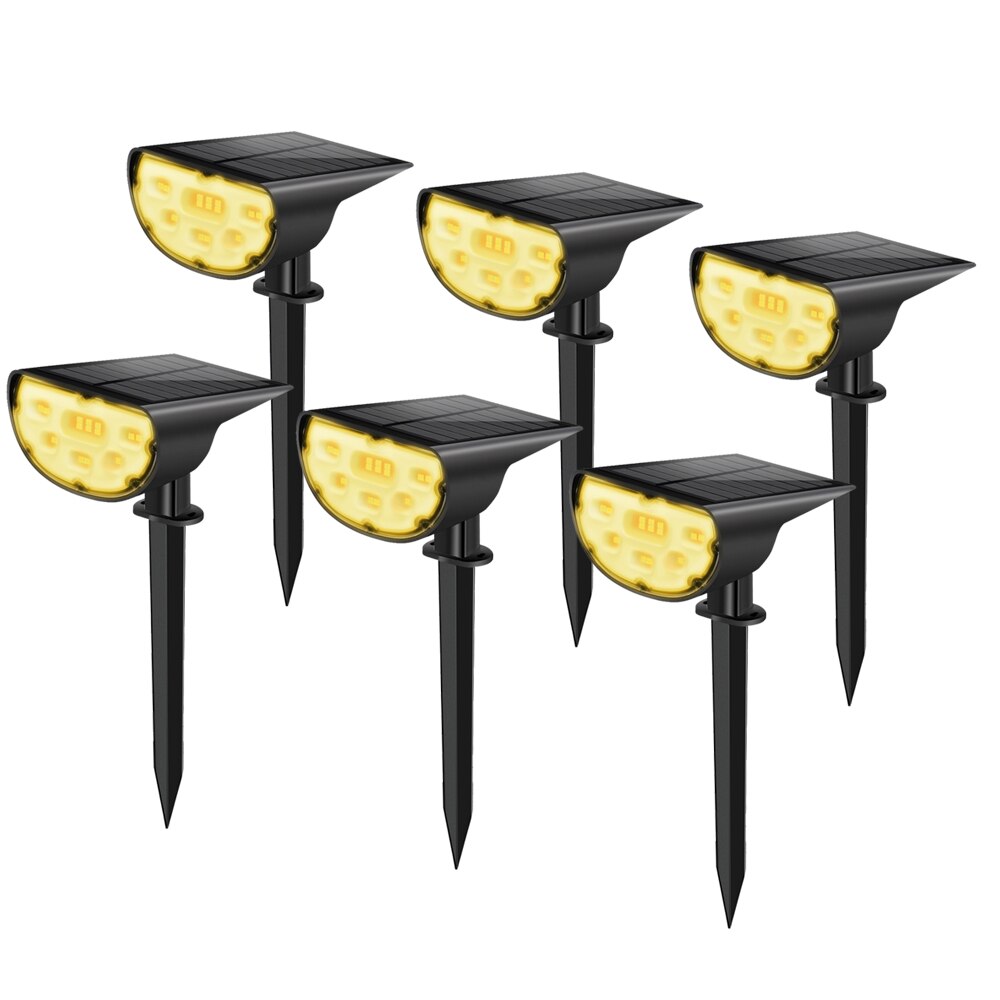 Solar Led Light Outdoor Solar Lamp Waterproof IP67 lampara Solar Landscape Spot Lights Patio Street Garden Decorative Lighting: 6PCS 3000K
