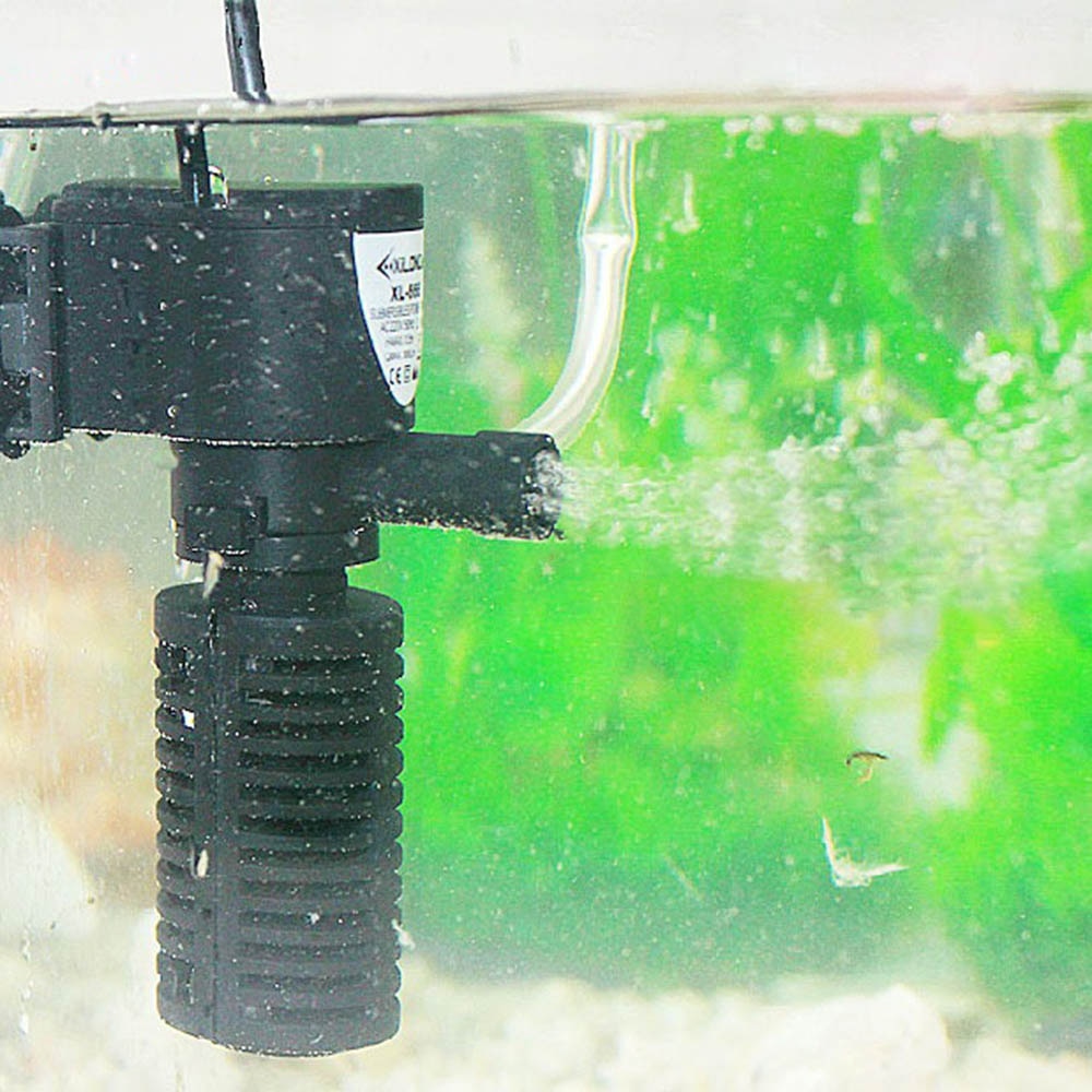 Filtre 3 en 1 pour aquarium, mini purificateur d&#39;eau submersible, renouvelle l&#39;oxygène