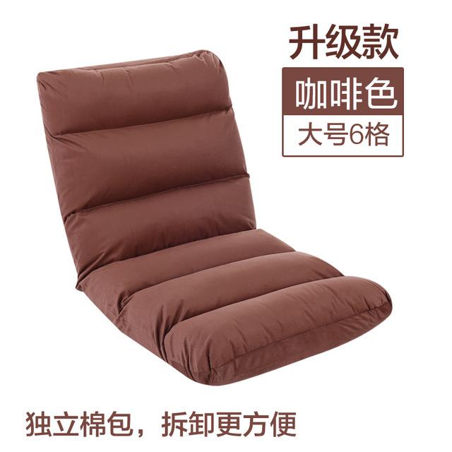 Flydbar polstret gulvstol doven sofa tatami ultrablød futon ergonomisk sofa i japansk stil med justerbar ryg i 5 positioner