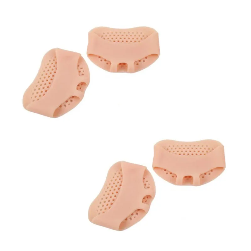 2/4/6pcs Silicone Metatarsal Pads, Toe Separation Foot Pads, Orthopedic Foot Massage Insoles, Forefoot Socks, Foot Care Tools: Gold