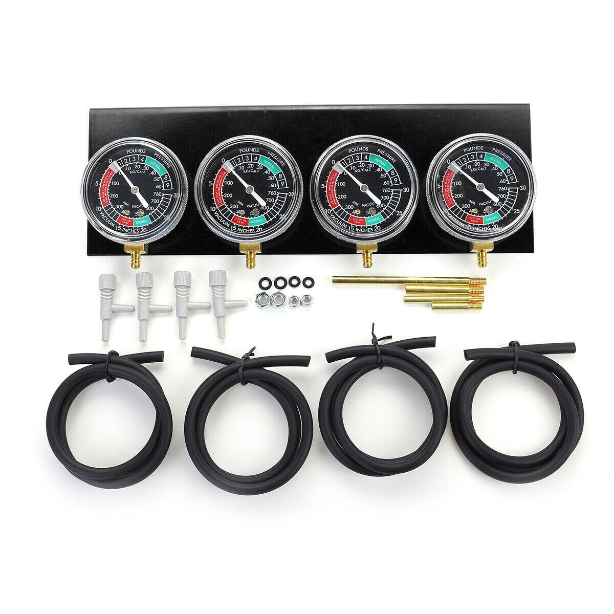 Set Carburetor Vacuum Gauge Carburetor Vacuum Gauge Kit Durable Brand Fuel Vacuum Gauge Balancer