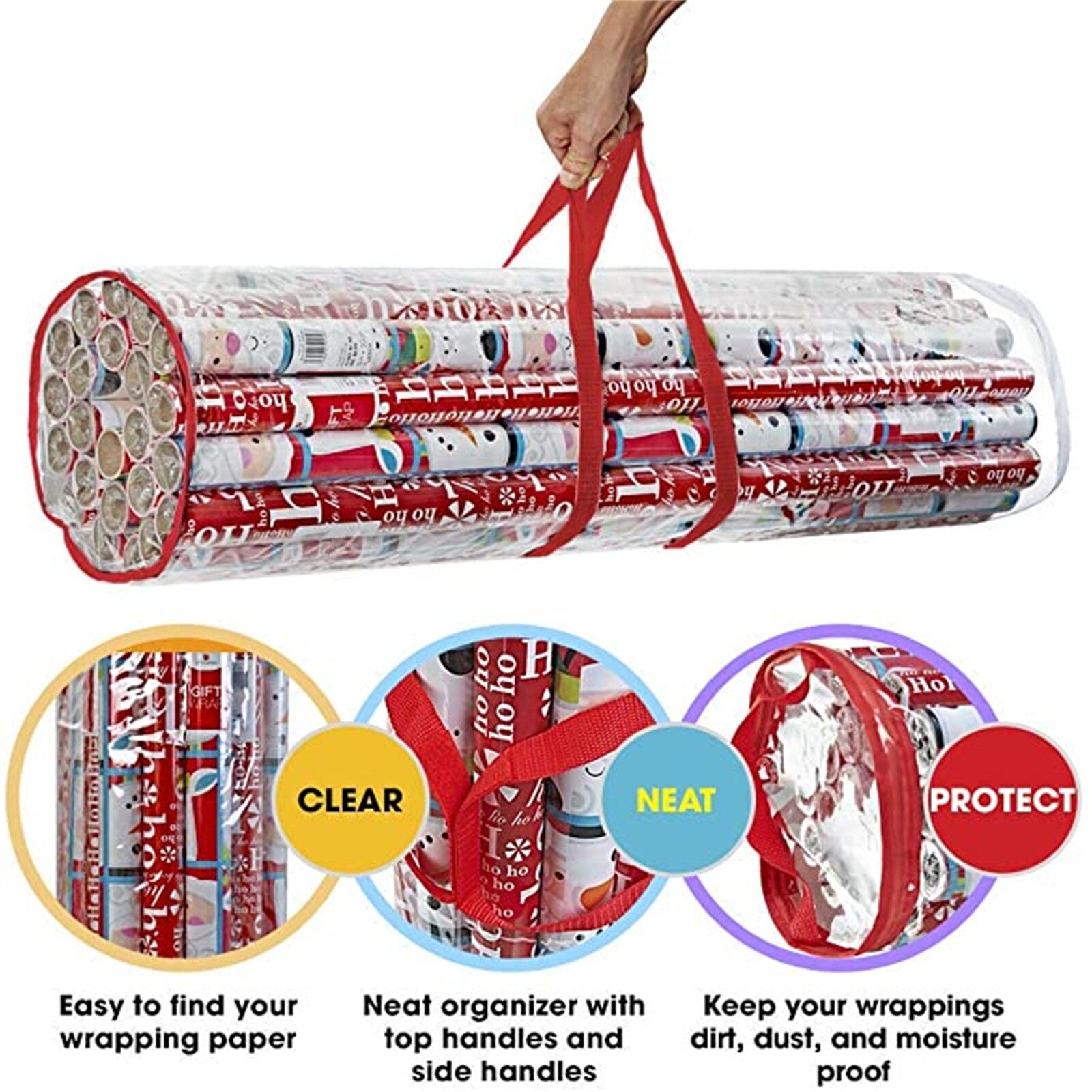 top selling in Transparent Wrapping Paper Storage Box Set, Christmas Wrapping Paper Support and