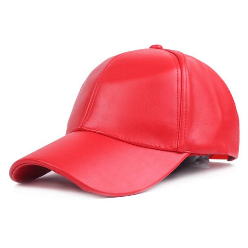 Doitbest solid pu lær baseballcaps for menn kvinner hiphop vår snapback cap dress for tenåringer elskere høstdansfest hatt