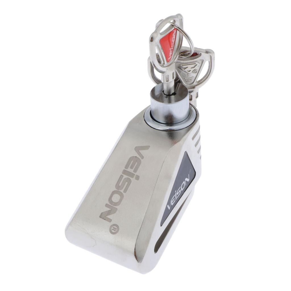 3 Keylock Motorcycle Latches - Brake Disc Lock With Dx9 Alarm Function For 6mm Diameter Lock Pin