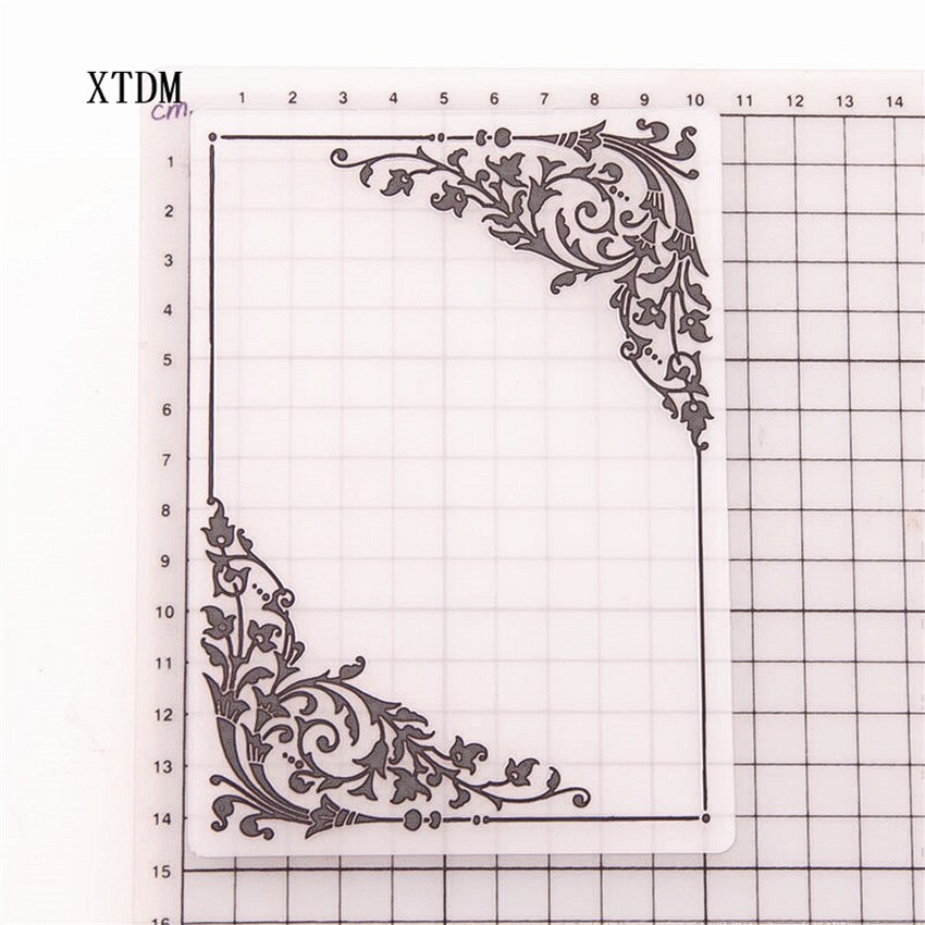 plastic clock template Photo frame craft card making paper card album wedding decoration clip Embossing folders