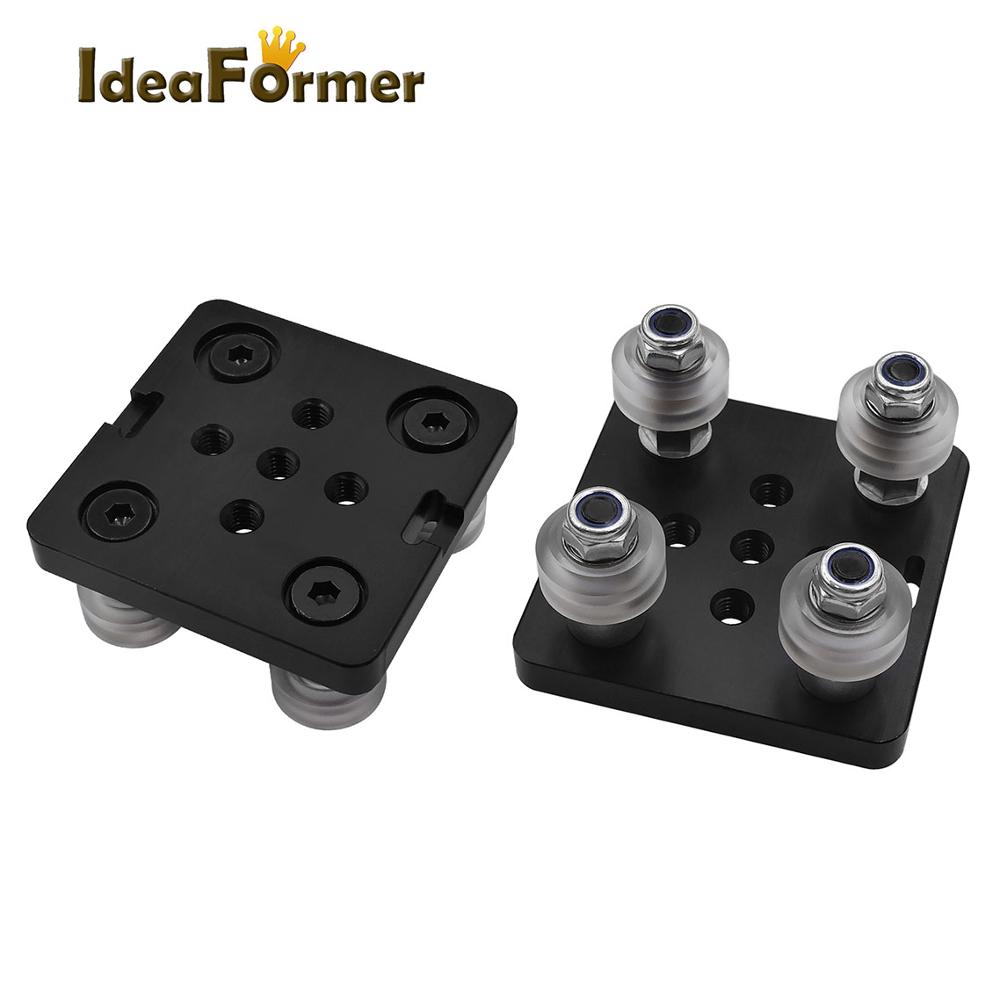 1 Set Openbuilds V slot gantry plat set spezielle rutsche Platte Für 2040 V-slot aluminium profile mini roulette kit 3D Drucker teile