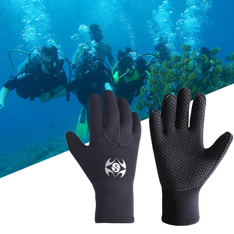 1 Paar Unisex Zwemmen Duiken Handschoenen Antislip Slijtvaste Vissen Duik Handschoenen Winter Warm Winter Duiken Handschoenen