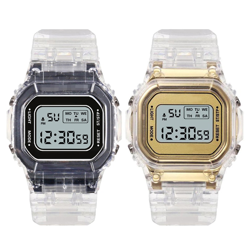 Vrouwen Horloges 2022 Vrouwen Led Digitale Horloges Voor Mannen Vrouwen Siliconen Band Sport Horloge Elektronische Klok Relogio Feminino