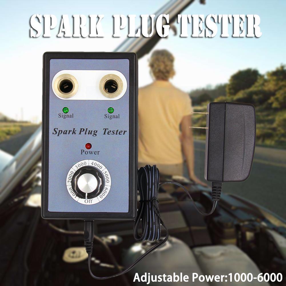 Car Spark Plug Tester Ignition Testers Automotive Diagnostic Tool Double Hole Analyzer for 12V Gasoline Vehicles Petrol Car O4I5