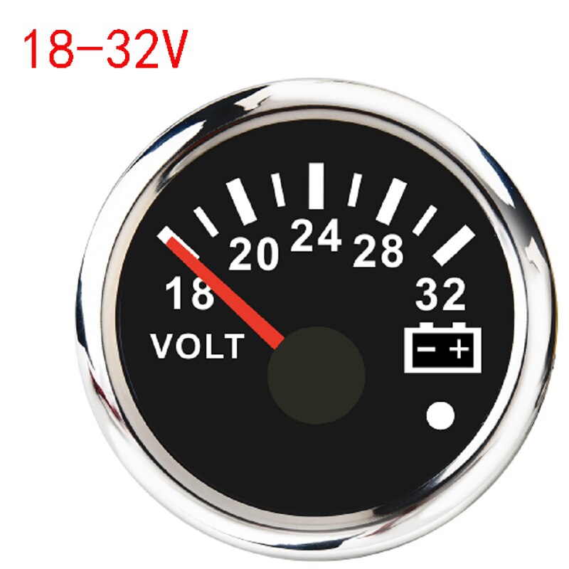 8-16V/16-32V Voltmeter Volt Meter Messgerät Neue Auto Stiefel Spannung Messgeräte Mit Hintergrundbeleuchtung passen Für Lkw Motorrad Yacht Marine 12V/24V: BS 16-32V