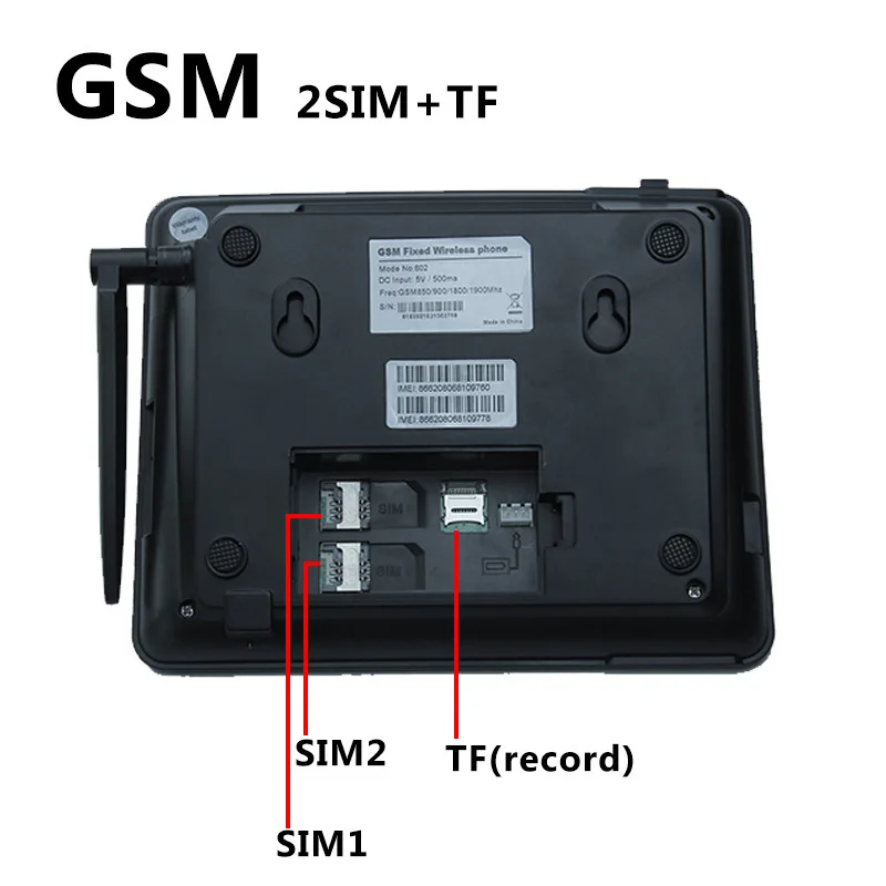Wireless GSM Phone Card Insertion Office Home Fixed-line Telephone Multi-language FM Radio Dual SIM Card Slot Chinese Origin