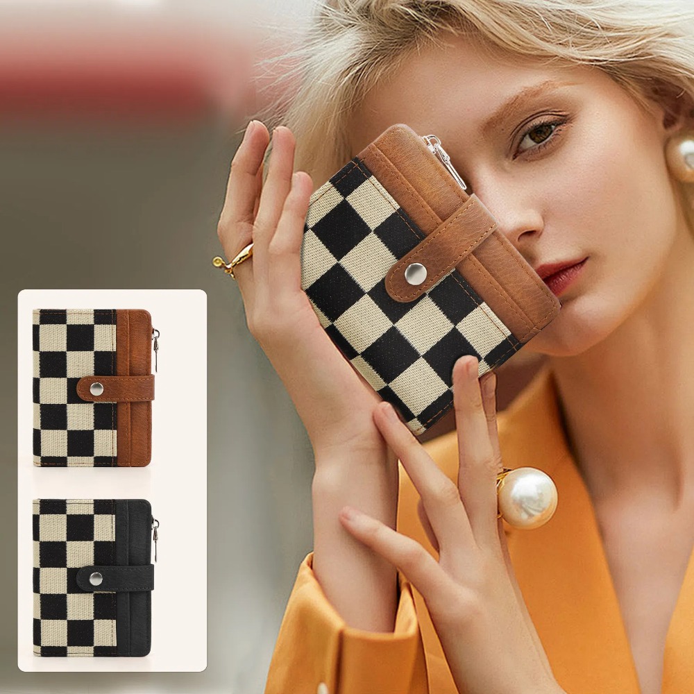 Pochette matelassée de Style coréen décontracté, porte-monnaie étanche, porte-carte de crédit, multi-cartes, sac de voyage en PU