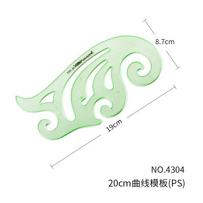 Jinsihou – règle de dessin ovale, modèle, courbe, cercle, Architecture, électricien, décoration intérieure, pour croquis: 4304 20cm curve