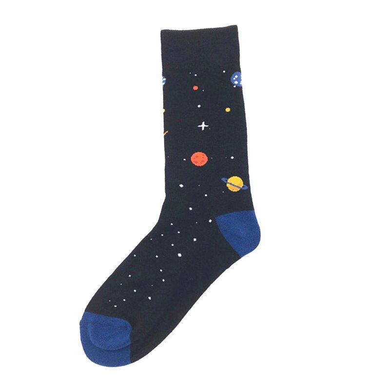 Spring Arrived Happy Socks Men Funny Art British Style Streetwear Hip Hop Guitar Pepper Crew Sock For Men