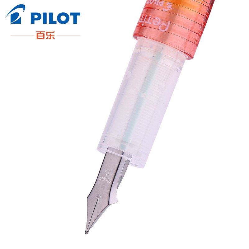 PILOT SPN-20F PETIT Mini Fountain Pens Fine Tip Writing Calligraphy Colorful Transparent Body Portable Pocket Pen
