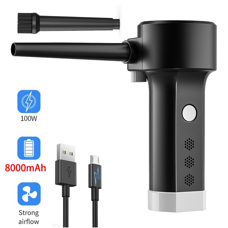 Handheld Stofzuiger Draadloze Perslucht Stofdoek Rechargeabl Draadloze Auto Draagbare Voor Auto Thuis Computer Toetsenbord Reiniger: Air Blower