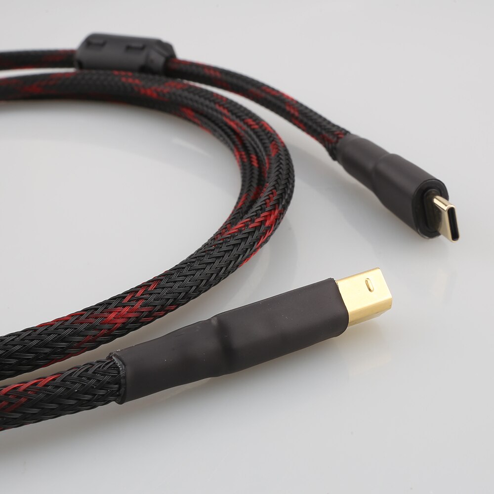 Hifi Usb C Naar B Kabel Usb Type C Naar B Audio Datakabel 5N Dac Otg Macbook Pro Mobiele telefoon Thunderbolt Dac Kabel
