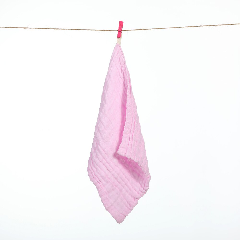 30*30cm babyhåndkle bomull firkantet musselin babyhåndklær baby neworn lommetørkle badehåndkle vanlig farge 6 etterslep mykt håndkle: Mps 0002