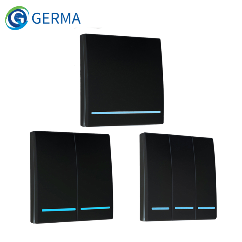 GERMA-mando a distancia inalámbrico AC 220V, receptor 86, Panel de pared, transmisor remoto, luces de techo para salón, dormitorio, lámparas de pared TX