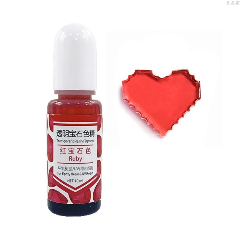 24 couleurs époxy UV résine gemme Pigment résine liquide colorant bricolage résine Art fabrication de bijoux: 3