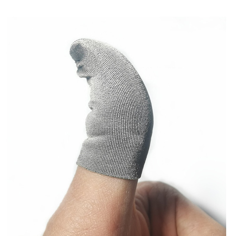 Fingersleeves för surfplatta iphone ipad android telefon pekskärm fingertoppar handskar för spel svettsäkra andas