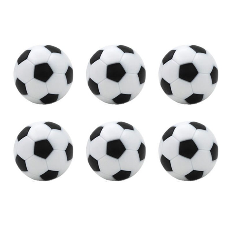 2 Pieces Mini Soccer Table Ball Replacements, Black and White Soccer Ball Parts, 31mm