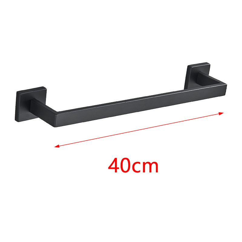 Bad Zubehör Set Matte Schwarz Wand Regal Wc Rollen Papier Halter Robe Haken Aufhänger Handtuch Schiene Bar Rack Ring Bad Hardware: Licht Grau