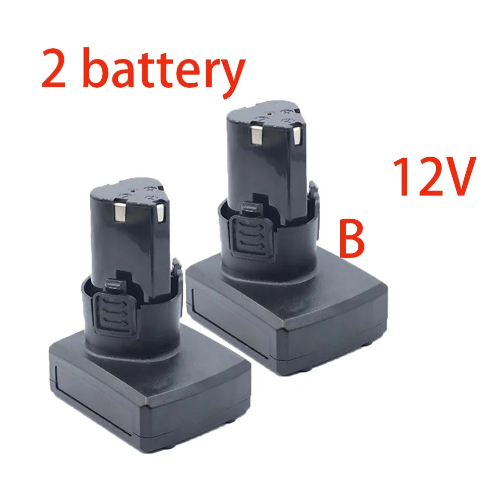 Batería recargable Universal de alta capacidad, 12V, 6800mAh, para herramientas eléctricas, destornillador eléctrico, taladro eléctrico, batería de iones de litio: Amarillo claro