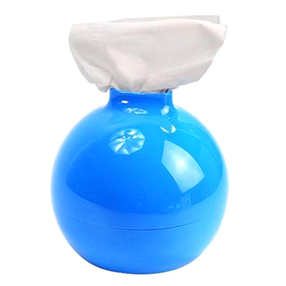 Plastic Round Tissue Box Toilet Paper Pot Holder Tissue Case Box Storage Organizer Bathroom Accessories